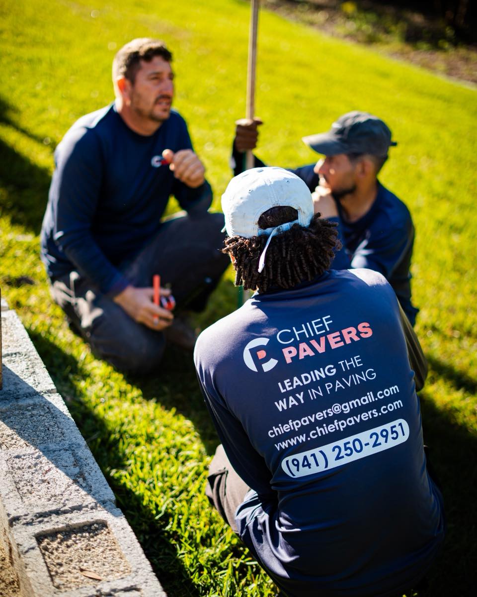 Chief Pavers team on site